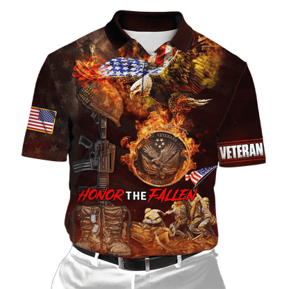 US Veteran - Honor The Fallen 3D All Over Printed Unisex Shirts MON18082201-VET , Gifts for veterans