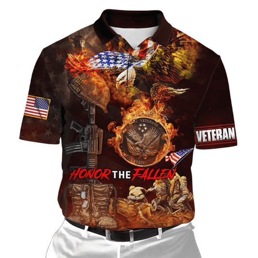 US Veteran - Honor The Fallen 3D All Over Printed Unisex Shirts MON18082201-VET , Gifts for veterans