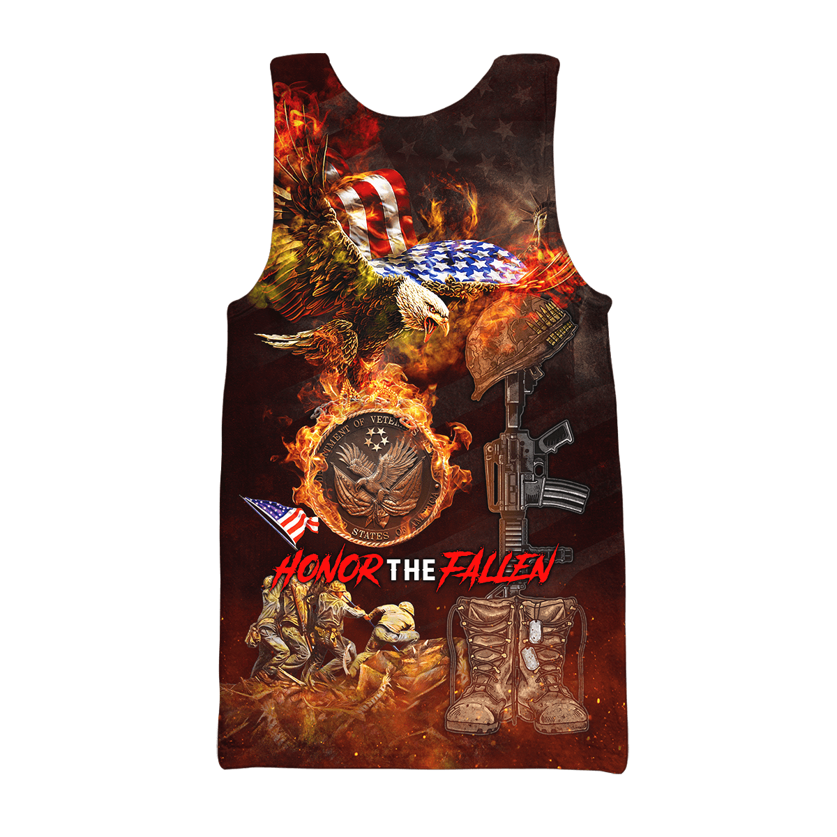 US Veteran - Honor The Fallen 3D All Over Printed Unisex Shirts MON18082201-VET , Gifts for veterans