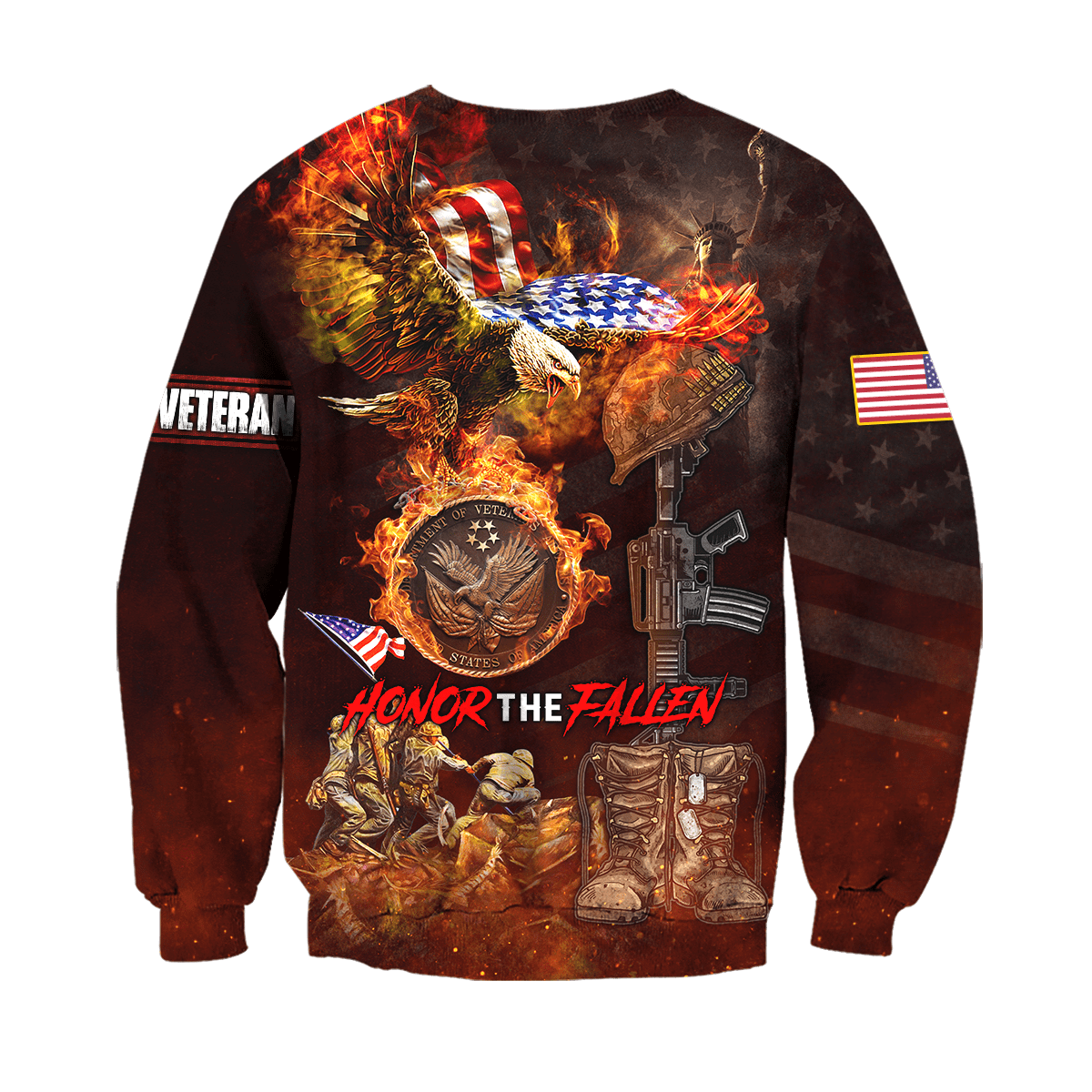 US Veteran - Honor The Fallen 3D All Over Printed Unisex Shirts MON18082201-VET , Gifts for veterans