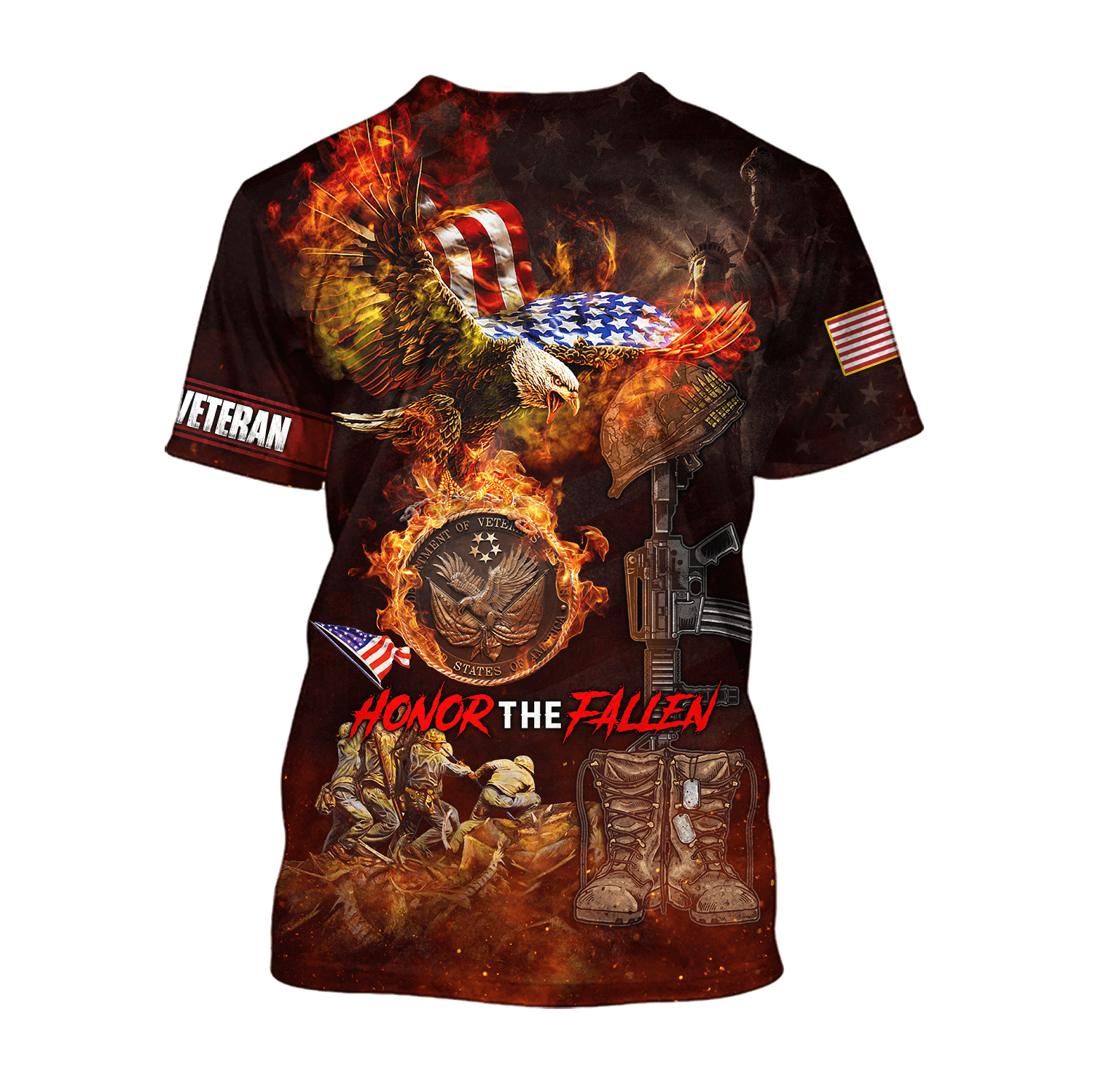US Veteran - Honor The Fallen 3D All Over Printed Unisex Shirts MON18082201-VET , Gifts for veterans