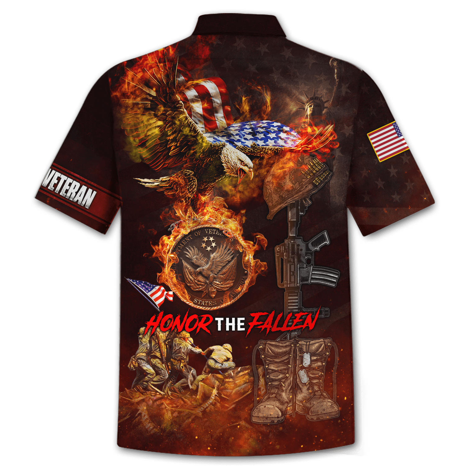 US Veteran - Honor The Fallen 3D All Over Printed Unisex Shirts MON18082201-VET , Gifts for veterans