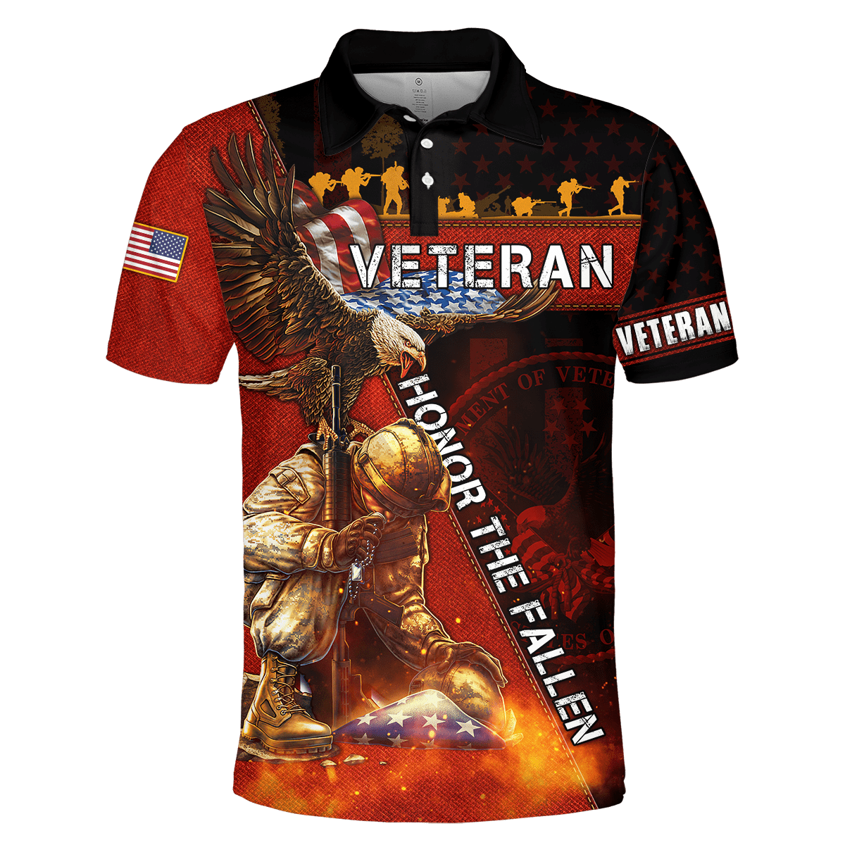 US Veteran - Honor The Fallen 3D All Over Printed Unisex Shirts MON19082201-VET , Gifts for veterans