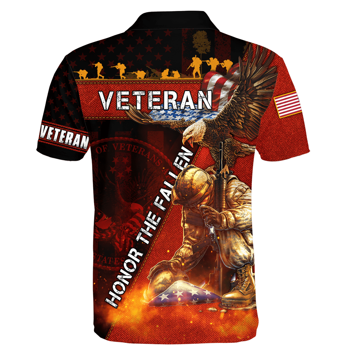 US Veteran - Honor The Fallen 3D All Over Printed Unisex Shirts MON19082201-VET , Gifts for veterans