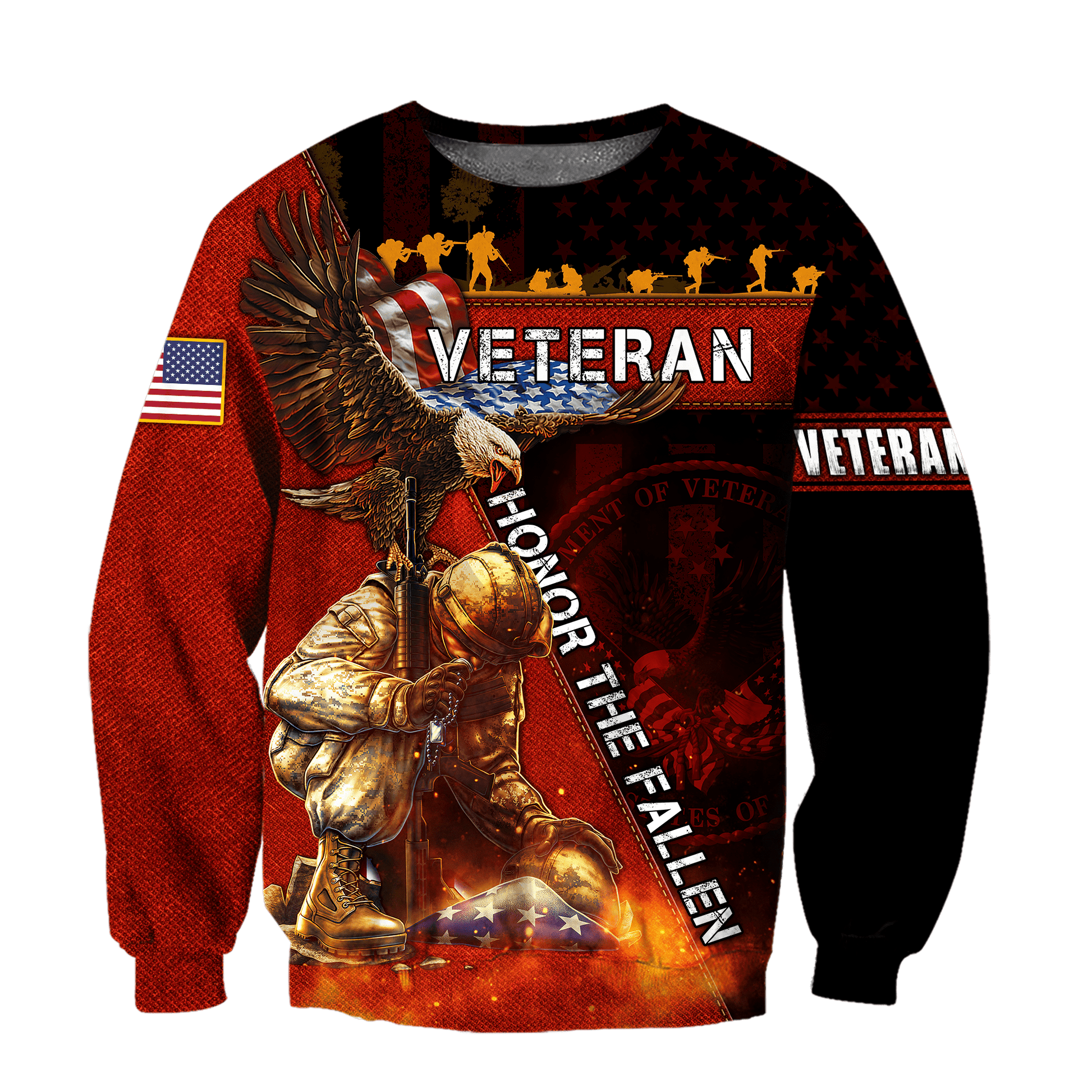 US Veteran - Honor The Fallen 3D All Over Printed Unisex Shirts MON19082201-VET , Gifts for veterans