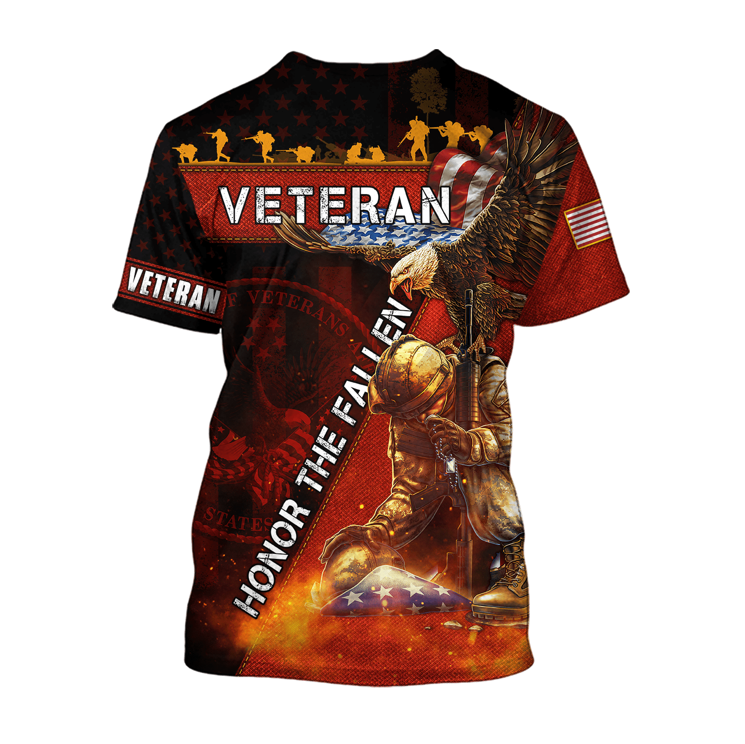 US Veteran - Honor The Fallen 3D All Over Printed Unisex Shirts MON19082201-VET , Gifts for veterans