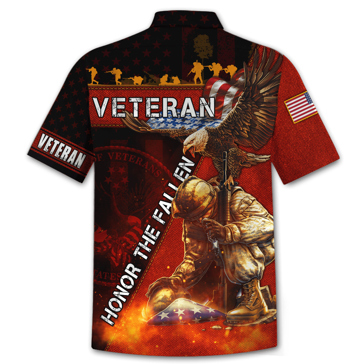 US Veteran - Honor The Fallen 3D All Over Printed Unisex Shirts MON19082201-VET , Gifts for veterans