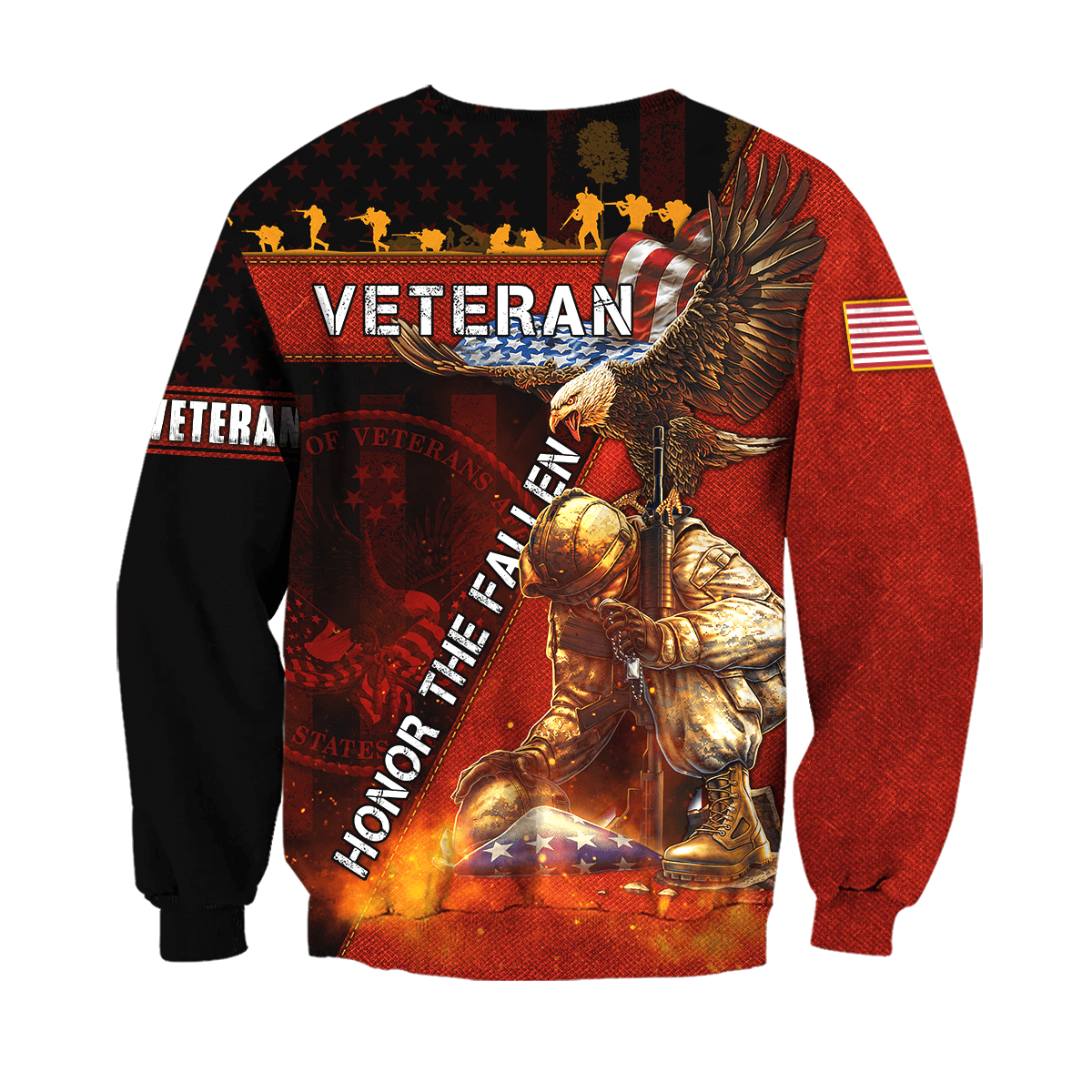 US Veteran - Honor The Fallen 3D All Over Printed Unisex Shirts MON19082201-VET , Gifts for veterans