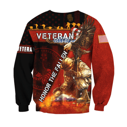 US Veteran - Honor The Fallen 3D All Over Printed Unisex Shirts MON19082201-VET , Gifts for veterans