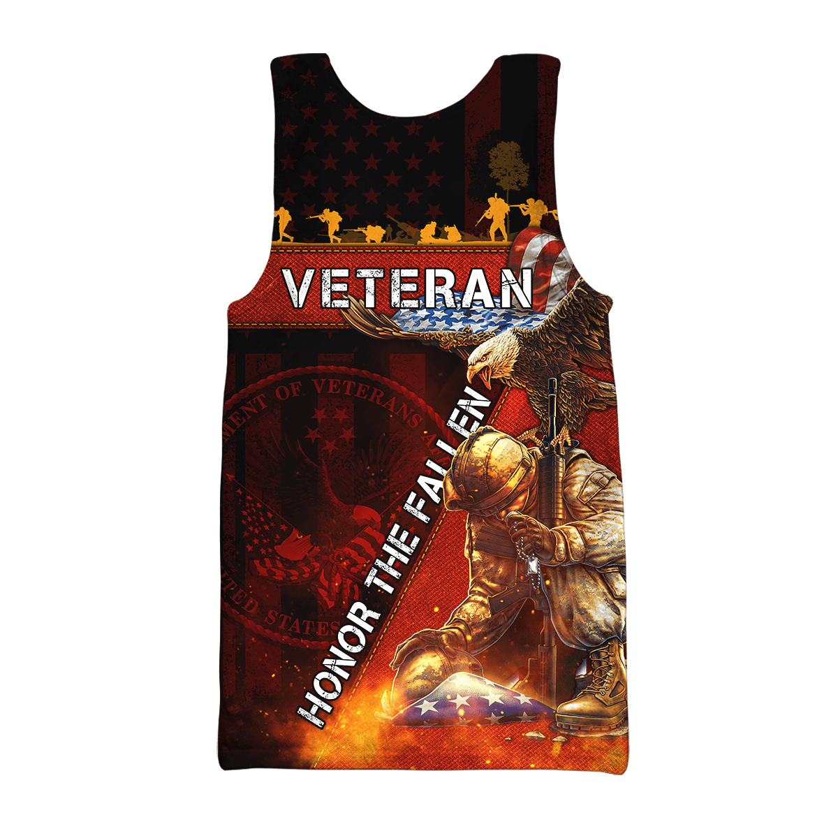 US Veteran - Honor The Fallen 3D All Over Printed Unisex Shirts MON19082201-VET , Gifts for veterans
