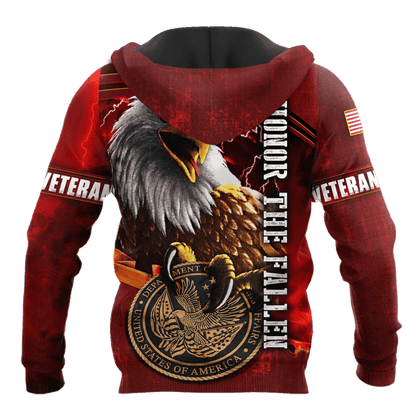 US Veteran - Honor The Fallen 3D All Over Printed Unisex Shirts MH23082202 - VET , Gifts for veterans
