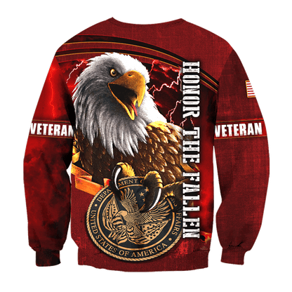 US Veteran - Honor The Fallen 3D All Over Printed Unisex Shirts MH23082202 - VET , Gifts for veterans