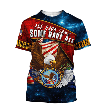 US Veteran - All Gave Some Some Gave All 3D All Over Printed Unisex Shirt MH23082201 - VETs , Gifts for veterans