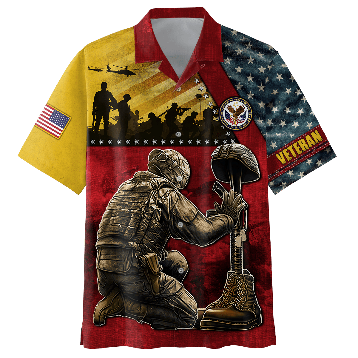 US Veteran - Honor The Fallen 3D All Over Printed Unisex Shirts MON22082201-VET , Gifts for veterans