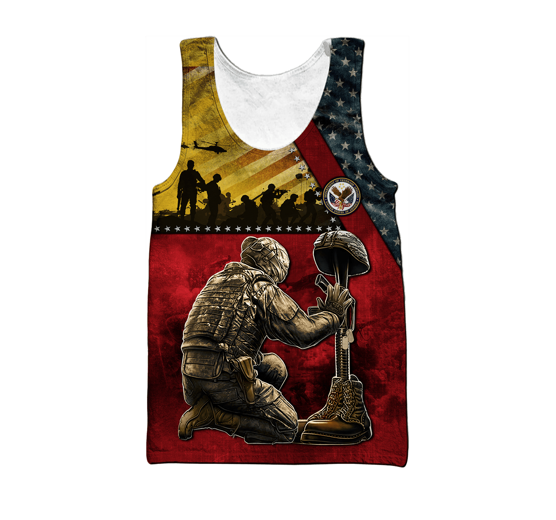 US Veteran - Honor The Fallen 3D All Over Printed Unisex Shirts MON22082201-VET , Gifts for veterans