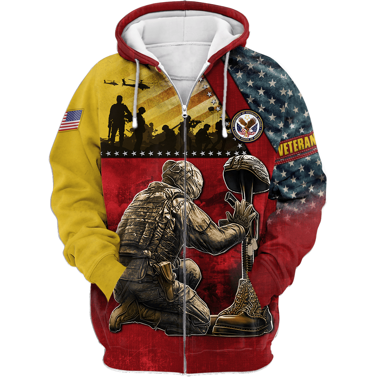 US Veteran - Honor The Fallen 3D All Over Printed Unisex Shirts MON22082201-VET , Gifts for veterans
