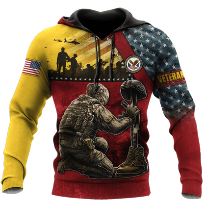 US Veteran - Honor The Fallen 3D All Over Printed Unisex Shirts MON22082201-VET , Gifts for veterans