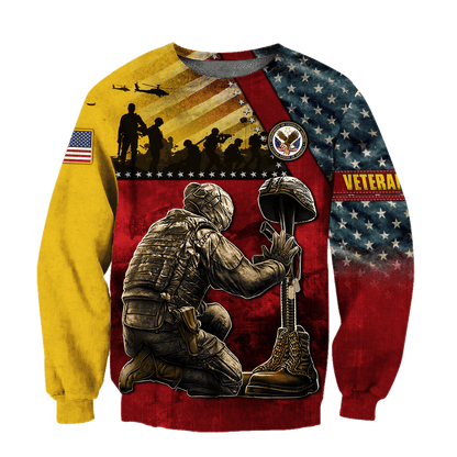 US Veteran - Honor The Fallen 3D All Over Printed Unisex Shirts MON22082201-VET , Gifts for veterans