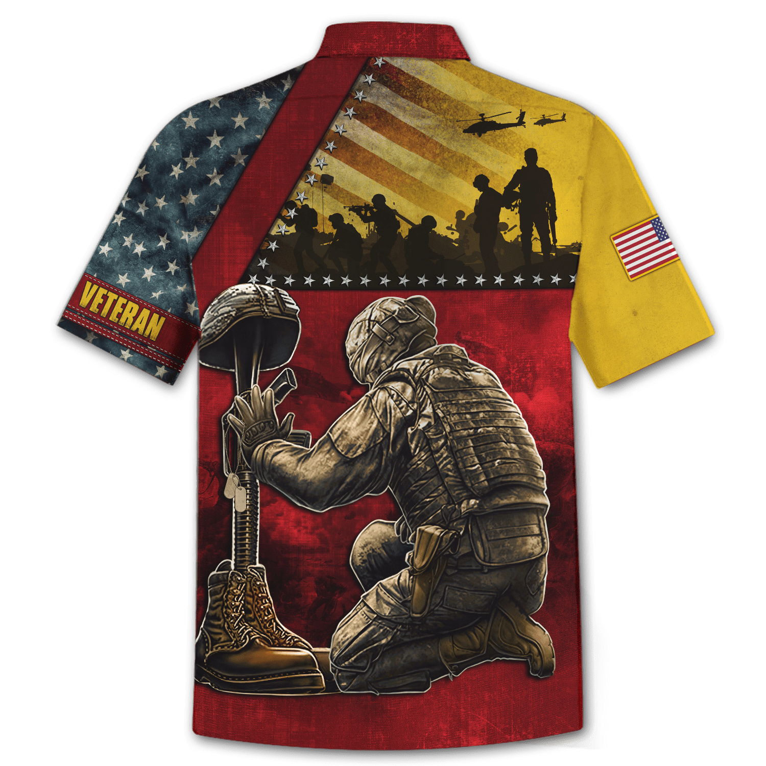 US Veteran - Honor The Fallen 3D All Over Printed Unisex Shirts MON22082201-VET , Gifts for veterans