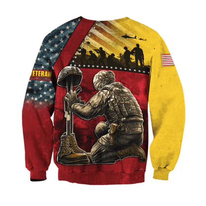 US Veteran - Honor The Fallen 3D All Over Printed Unisex Shirts MON22082201-VET , Gifts for veterans