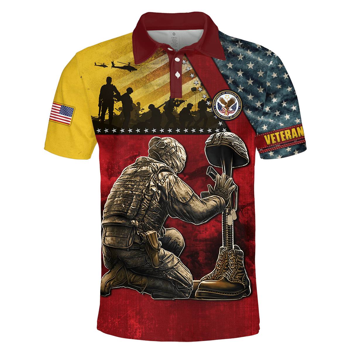 US Veteran - Honor The Fallen 3D All Over Printed Unisex Shirts MON22082201-VET , Gifts for veterans
