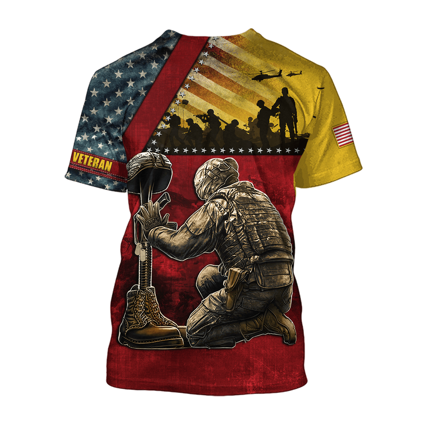 US Veteran - Honor The Fallen 3D All Over Printed Unisex Shirts MON22082201-VET , Gifts for veterans