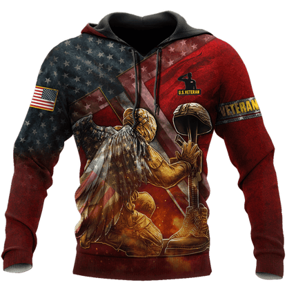 US Veteran - Honor The Fallen 3D All Over Printed Unisex Shirts MON23082201-VET , Gifts for veterans