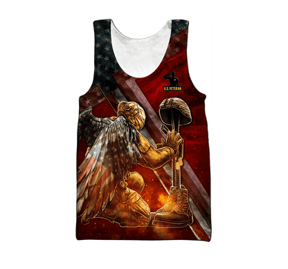 US Veteran - Honor The Fallen 3D All Over Printed Unisex Shirts MON23082201-VET , Gifts for veterans