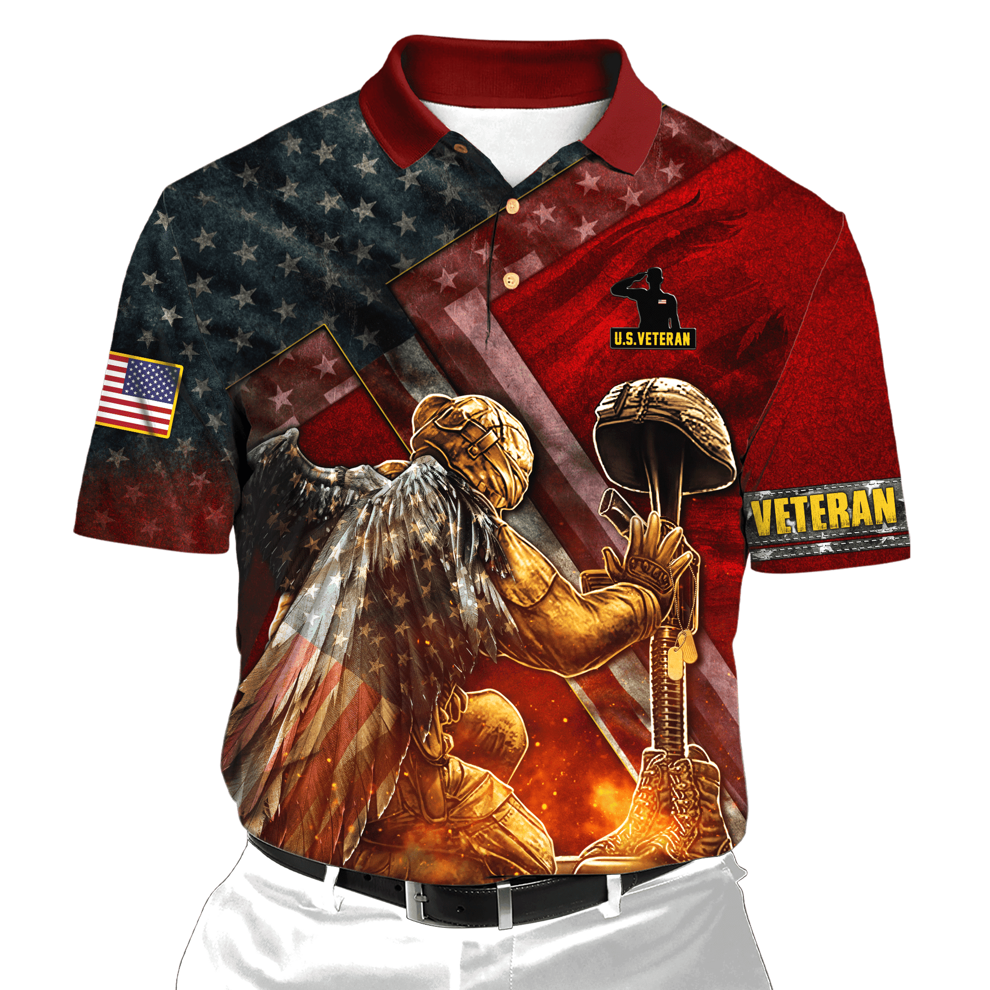 US Veteran - Honor The Fallen 3D All Over Printed Unisex Shirts MON23082201-VET , Gifts for veterans