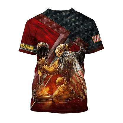 US Veteran - Honor The Fallen 3D All Over Printed Unisex Shirts MON23082201-VET , Gifts for veterans