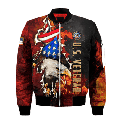 US Veteran - Eagle And The Solider 3D All Over Printed Unisex Shirts MH24082201- VET , Gifts for veterans