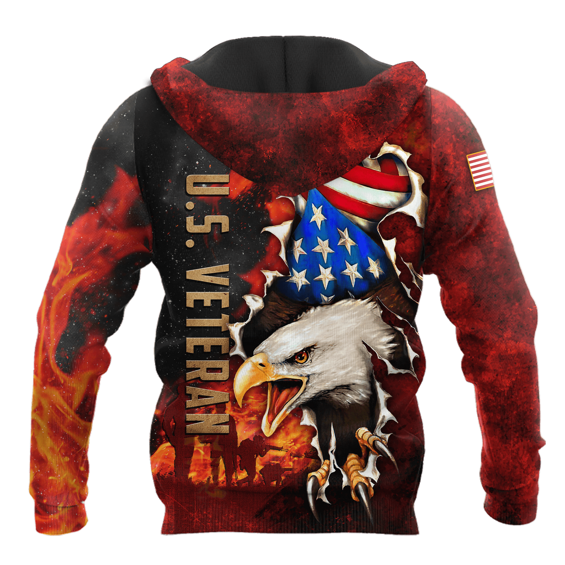 US Veteran - Eagle And The Solider 3D All Over Printed Unisex Shirts MH24082201- VET , Gifts for veterans