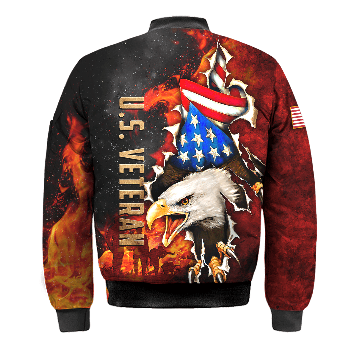 US Veteran - Eagle And The Solider 3D All Over Printed Unisex Shirts MH24082201- VET , Gifts for veterans