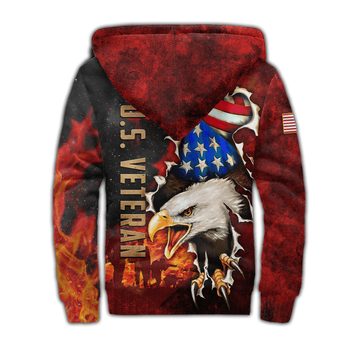 US Veteran - Eagle And The Solider 3D All Over Printed Unisex Shirts MH24082201- VET , Gifts for veterans
