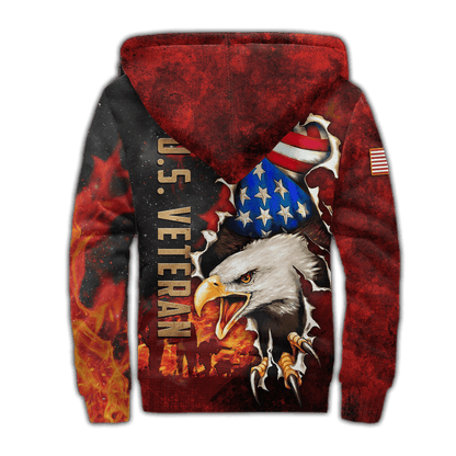 US Veteran - Eagle And The Solider 3D All Over Printed Unisex Shirts MH24082201- VET , Gifts for veterans