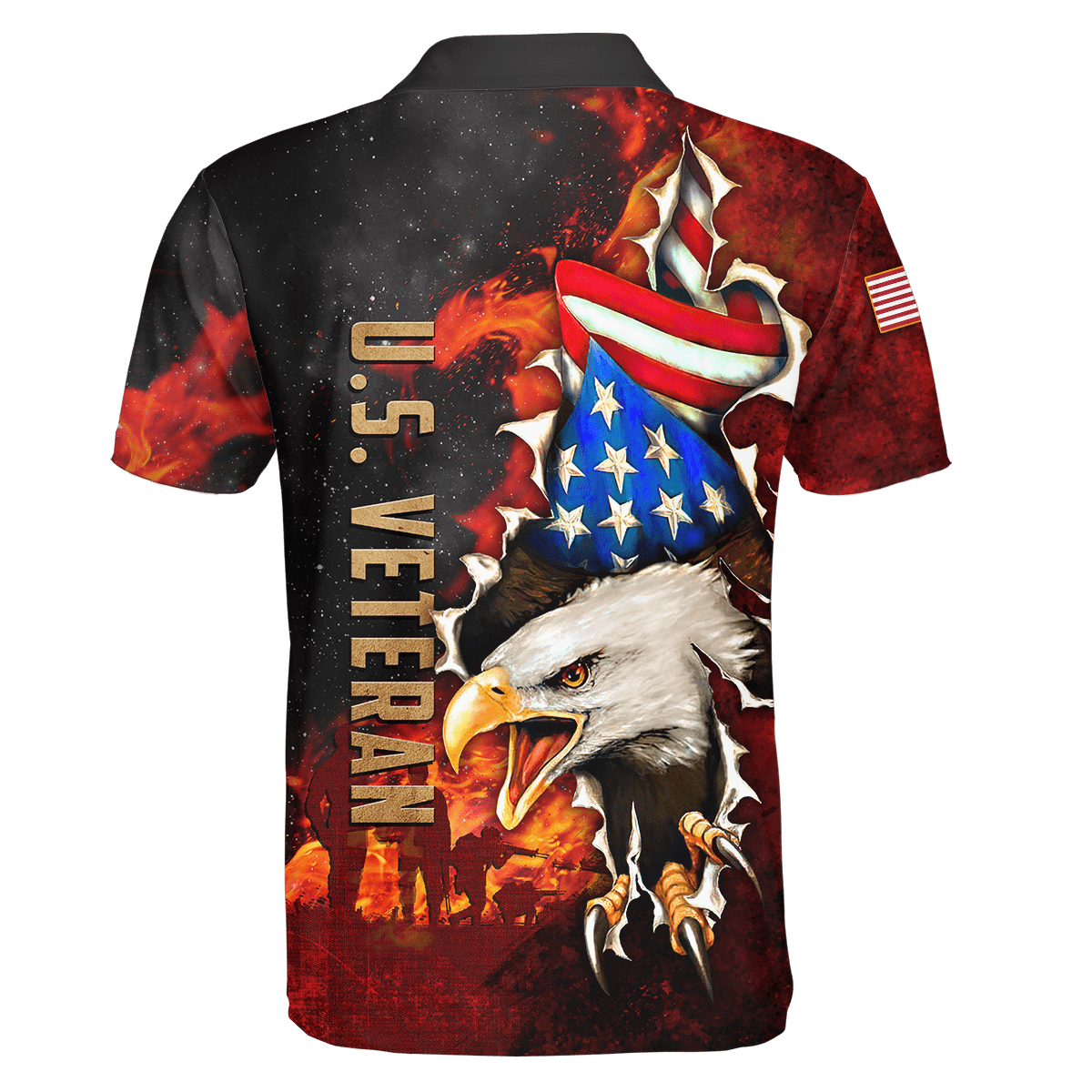 US Veteran - Eagle And The Solider 3D All Over Printed Unisex Shirts MH24082201- VET , Gifts for veterans