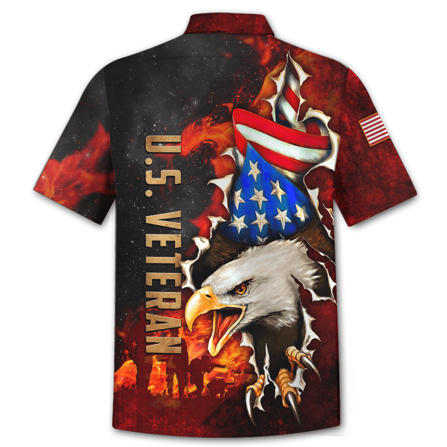 US Veteran - Eagle And The Solider 3D All Over Printed Unisex Shirts MH24082201- VET , Gifts for veterans