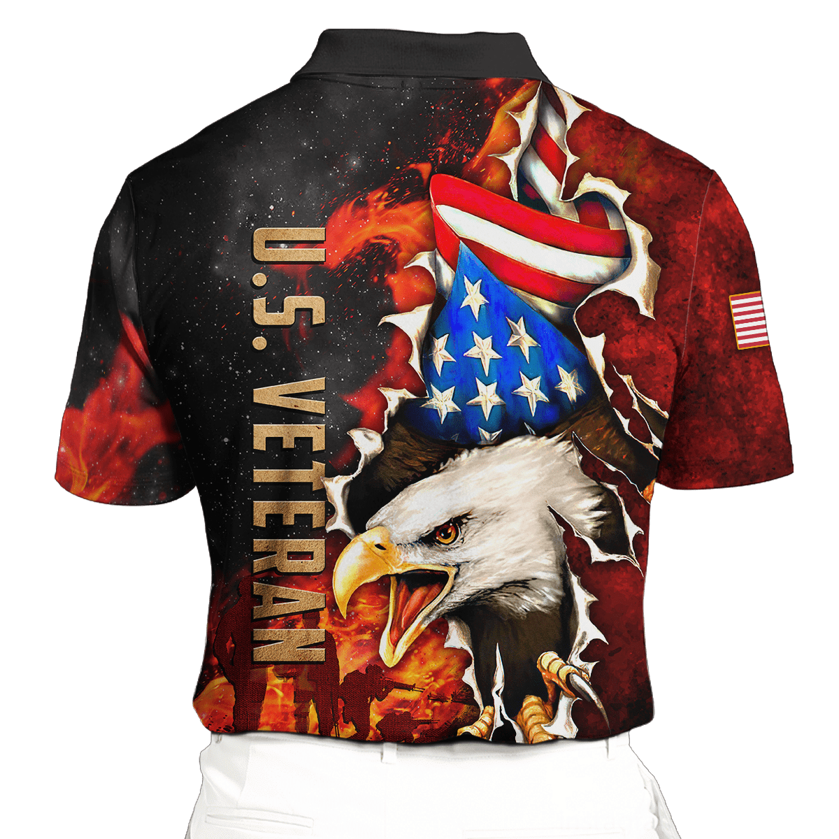 US Veteran - Eagle And The Solider 3D All Over Printed Unisex Shirts MH24082201- VET , Gifts for veterans