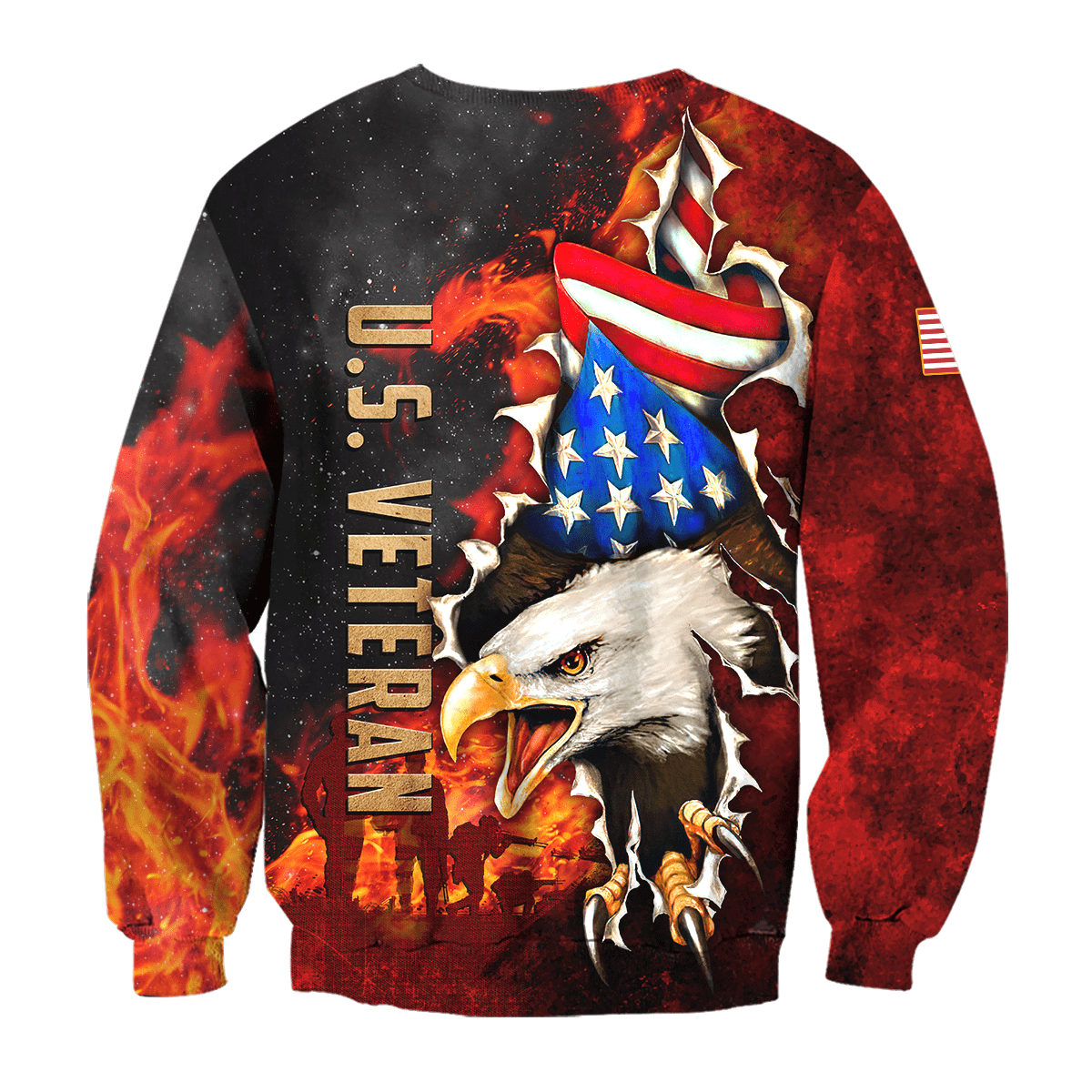 US Veteran - Eagle And The Solider 3D All Over Printed Unisex Shirts MH24082201- VET , Gifts for veterans