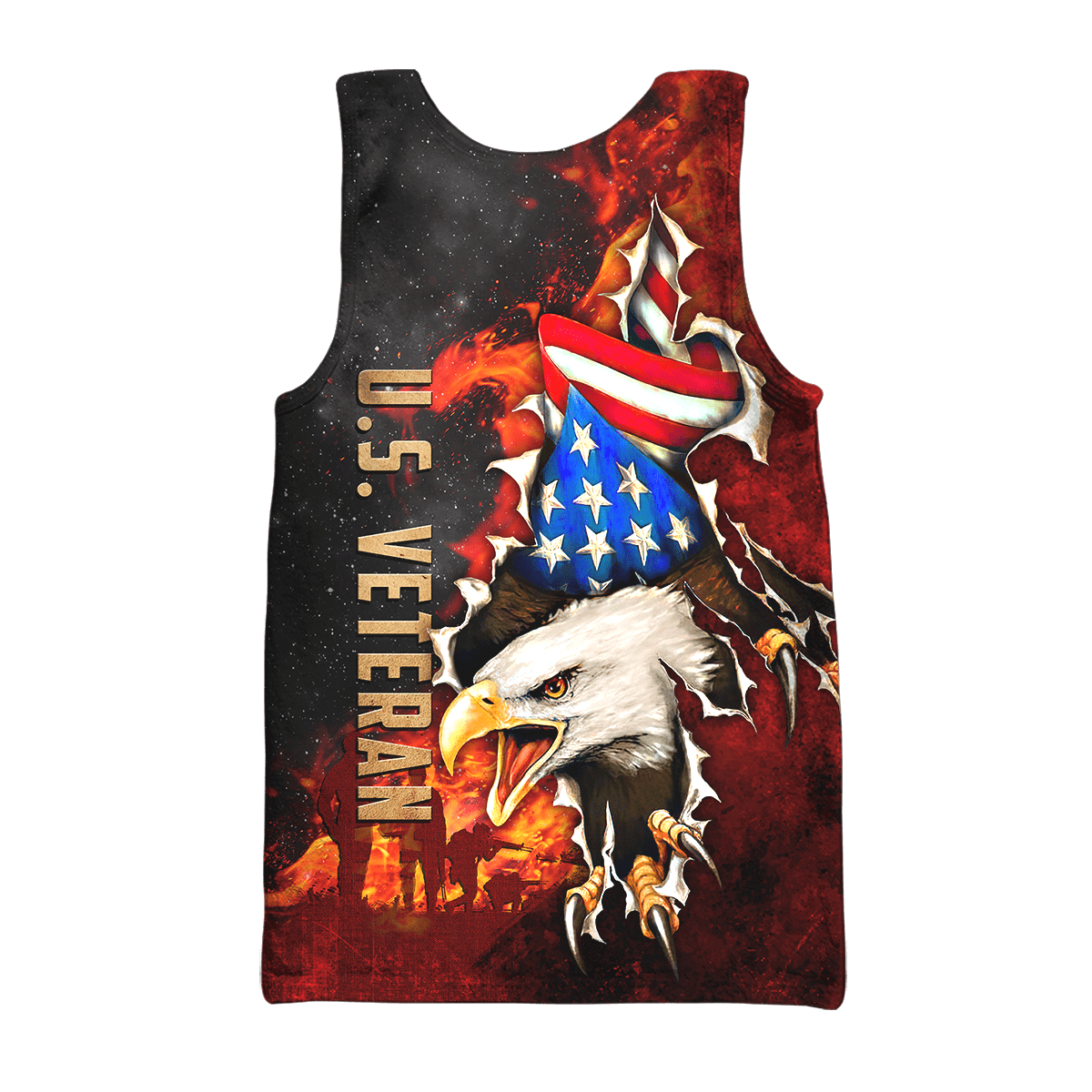 US Veteran - Eagle And The Solider 3D All Over Printed Unisex Shirts MH24082201- VET , Gifts for veterans