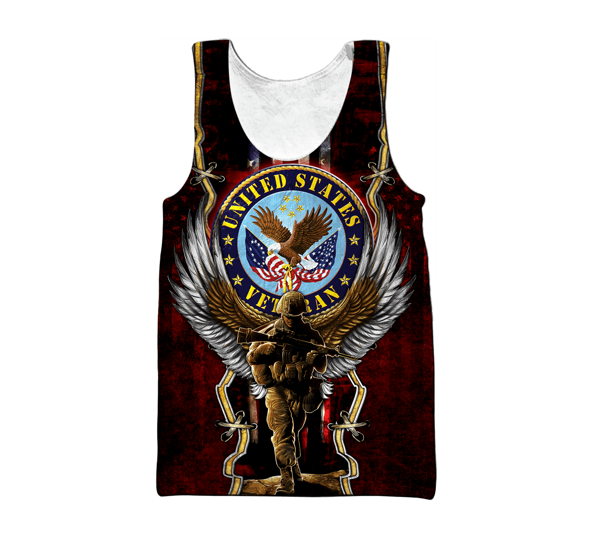 US Veteran - Eagle And The Solider 3D All Over Printed Unisex Shirts MON25082201-VET , Gifts for veterans