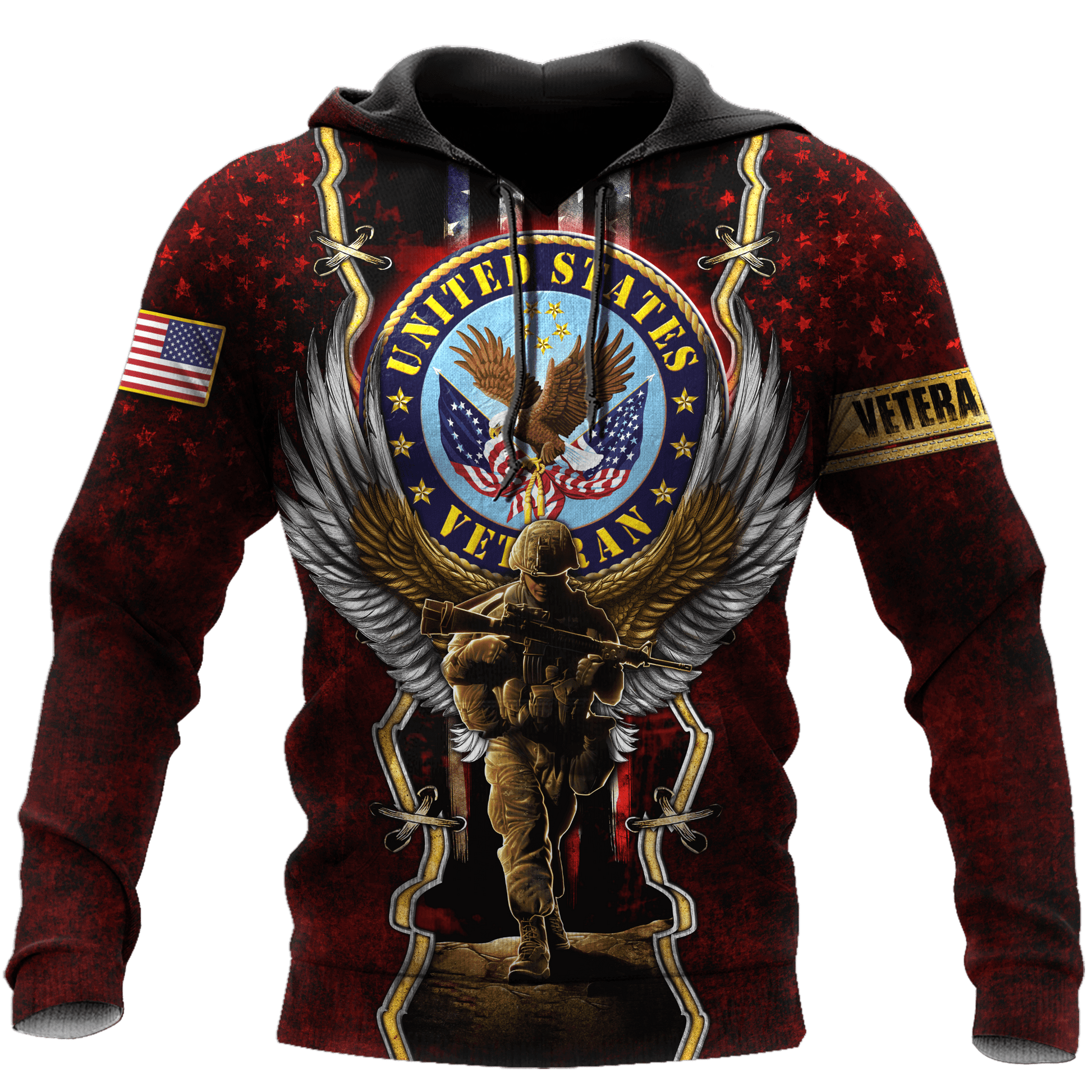 US Veteran - Eagle And The Solider 3D All Over Printed Unisex Shirts MON25082201-VET , Gifts for veterans