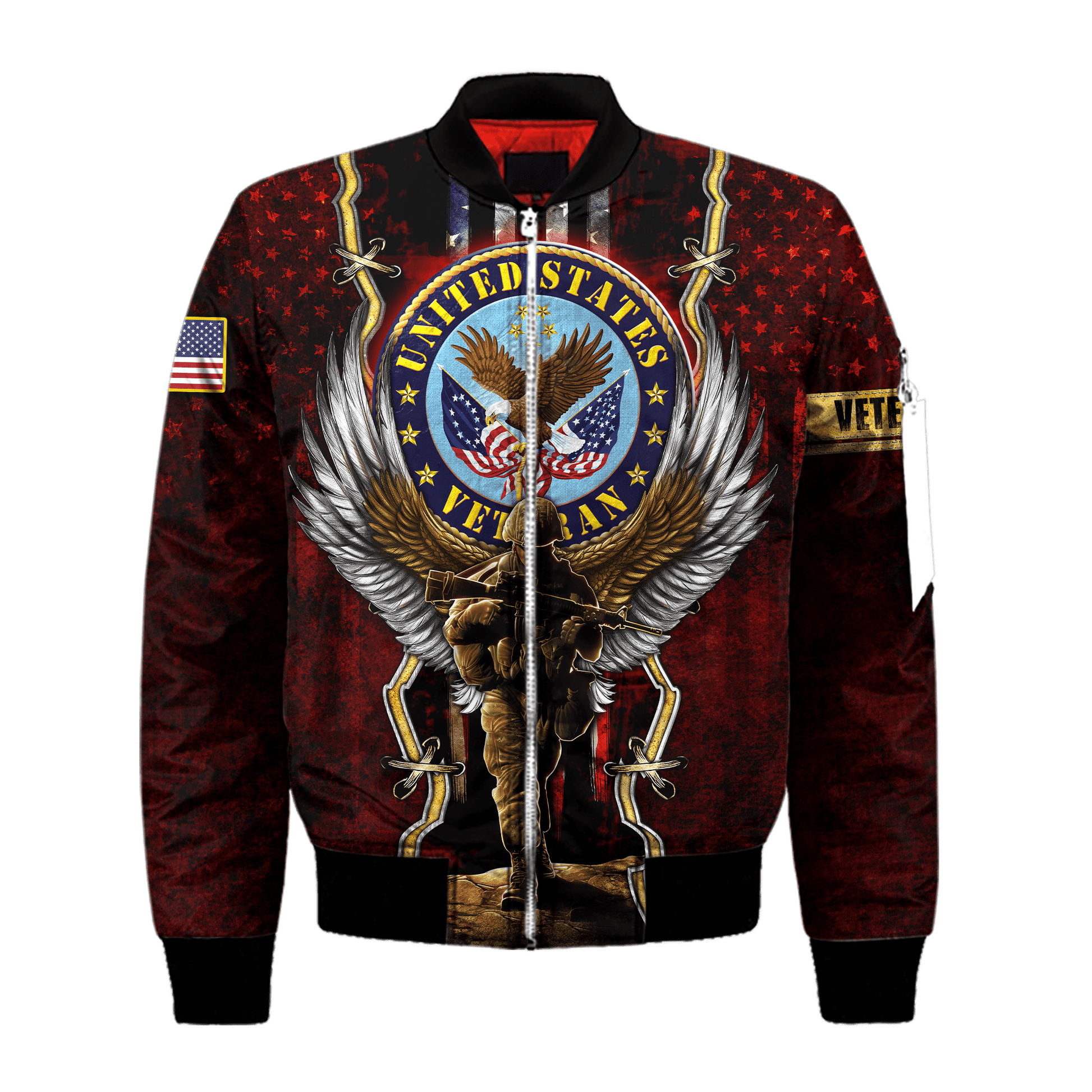 US Veteran - Eagle And The Solider 3D All Over Printed Unisex Shirts MON25082201-VET , Gifts for veterans