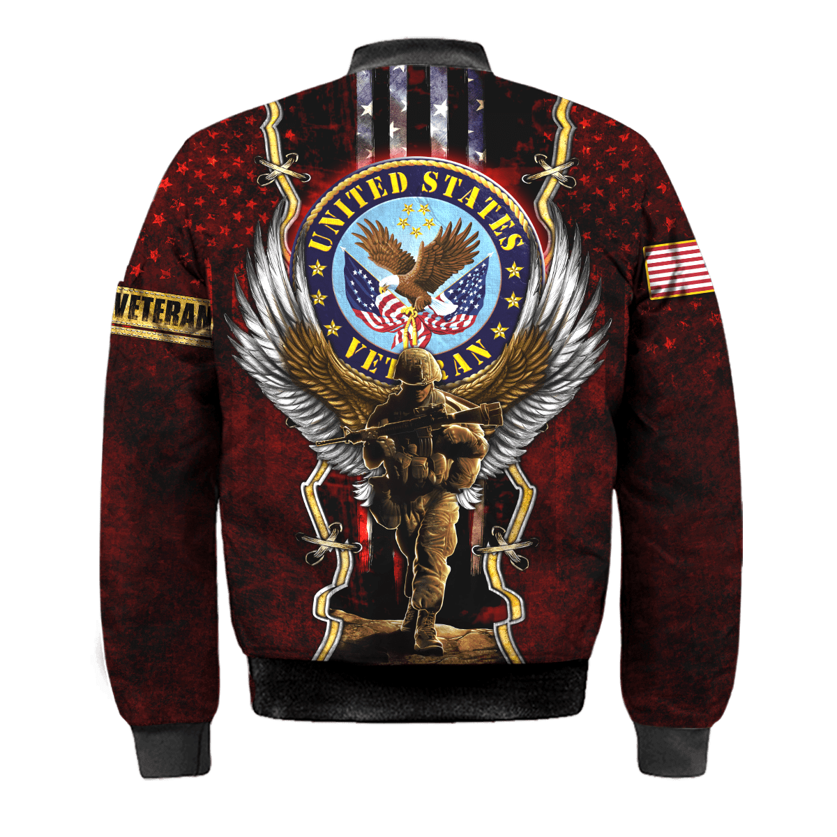 US Veteran - Eagle And The Solider 3D All Over Printed Unisex Shirts MON25082201-VET , Gifts for veterans