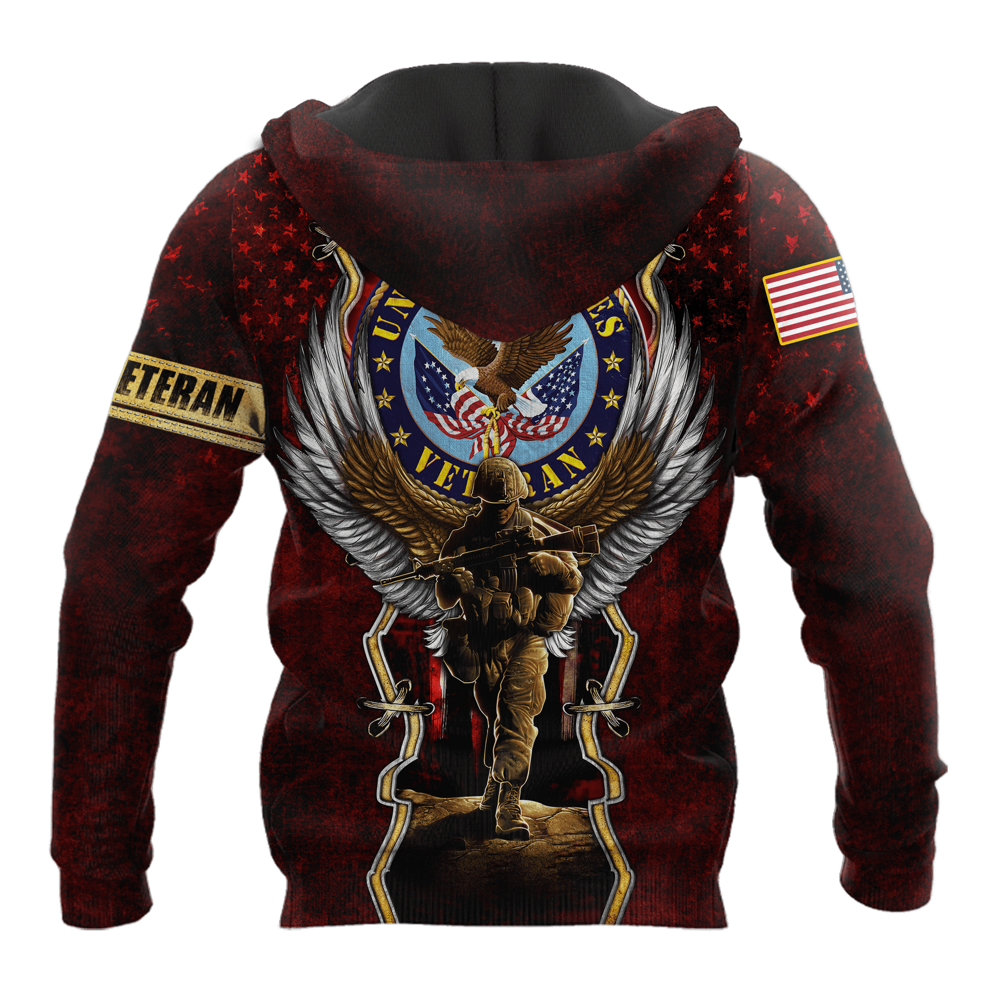 US Veteran - Eagle And The Solider 3D All Over Printed Unisex Shirts MON25082201-VET , Gifts for veterans
