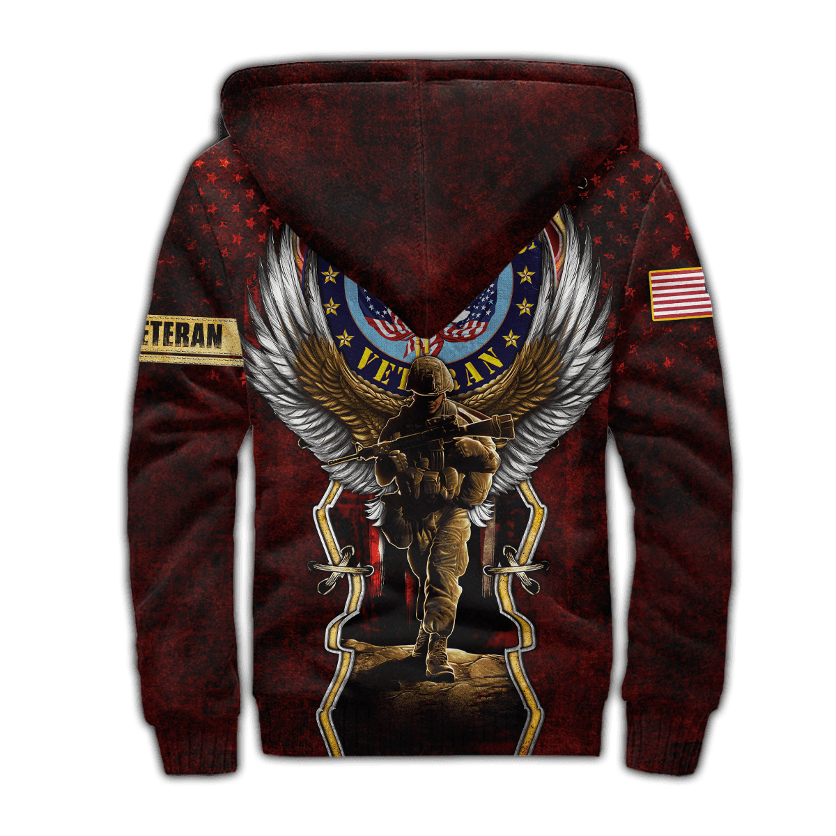 US Veteran - Eagle And The Solider 3D All Over Printed Unisex Shirts MON25082201-VET , Gifts for veterans