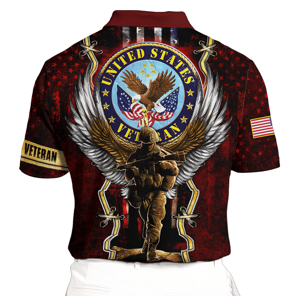 US Veteran - Eagle And The Solider 3D All Over Printed Unisex Shirts MON25082201-VET , Gifts for veterans
