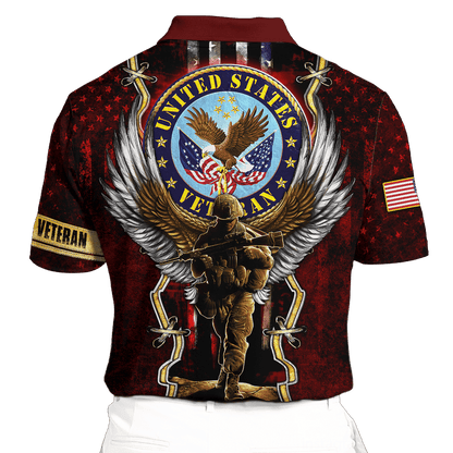 US Veteran - Eagle And The Solider 3D All Over Printed Unisex Shirts MON25082201-VET , Gifts for veterans