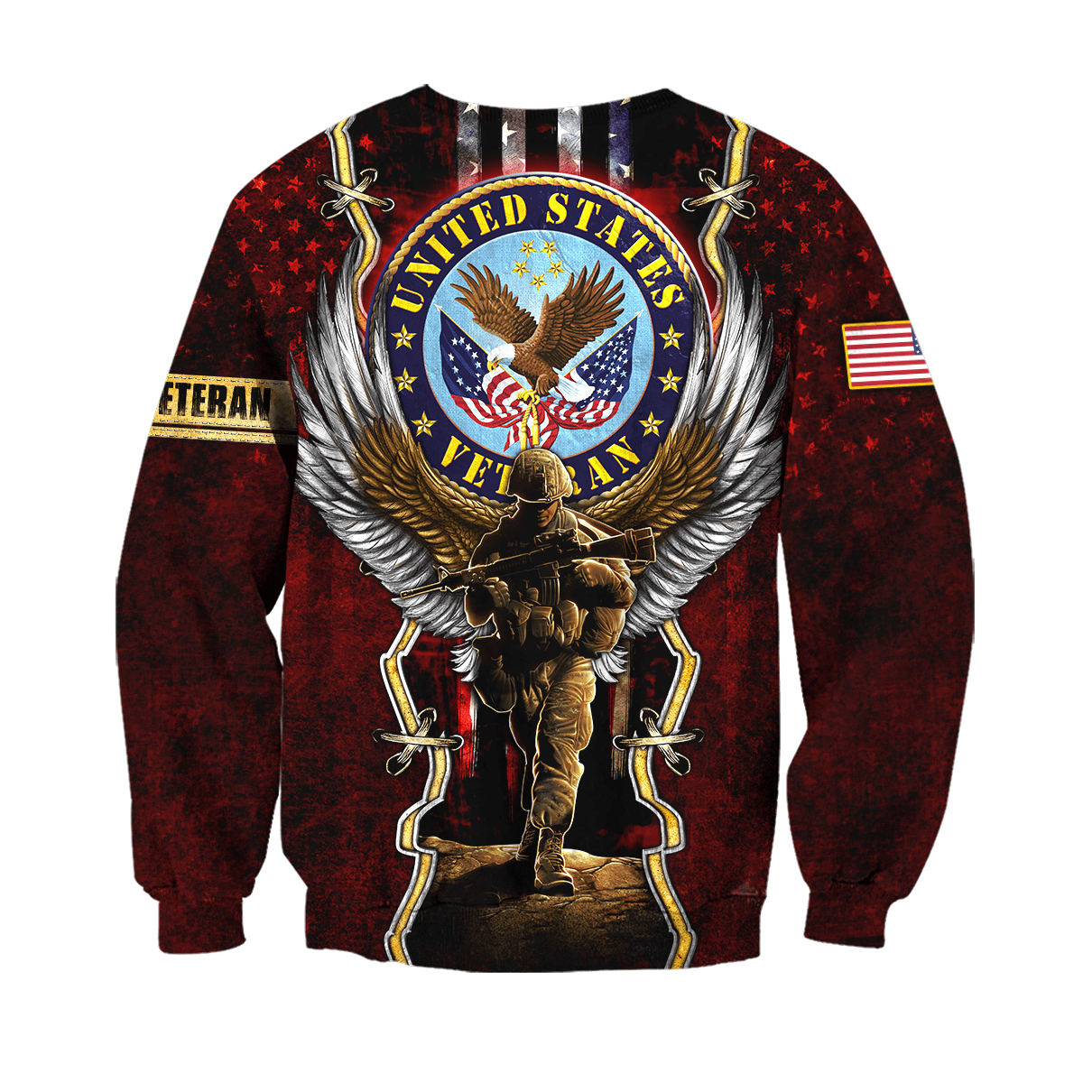 US Veteran - Eagle And The Solider 3D All Over Printed Unisex Shirts MON25082201-VET , Gifts for veterans