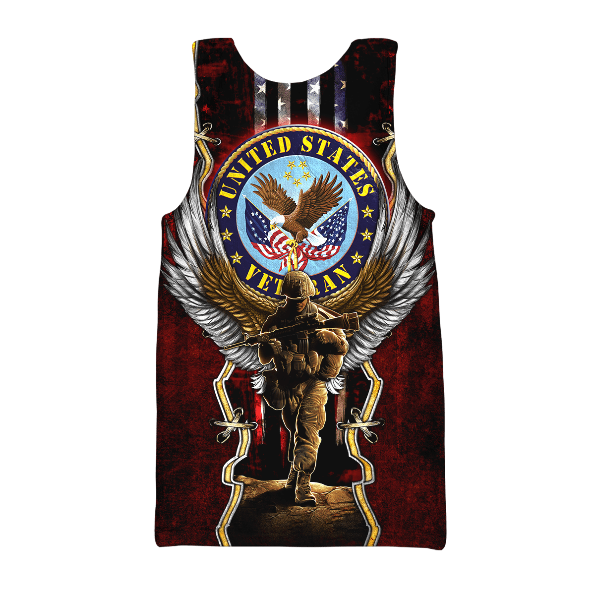 US Veteran - Eagle And The Solider 3D All Over Printed Unisex Shirts MON25082201-VET , Gifts for veterans